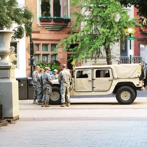 The military took Rittenhouse Square First